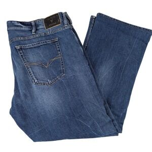 Guess Los Angeles 1981 Mens Regular Bootcut Jeans Blue Denim 40x30 MB3AR321KD0